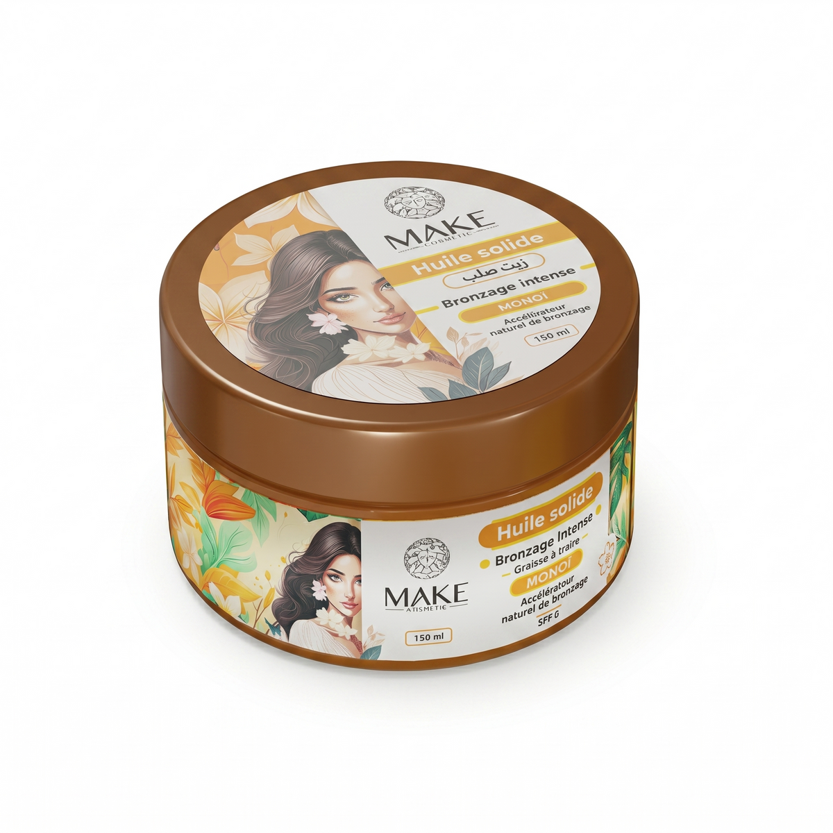 Huile Solide Bronzage Intense / Monoï SPF 0