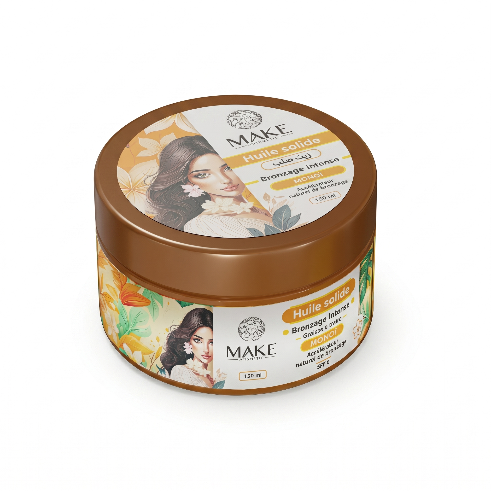 Huile Solide Bronzage Intense / Monoï SPF 0