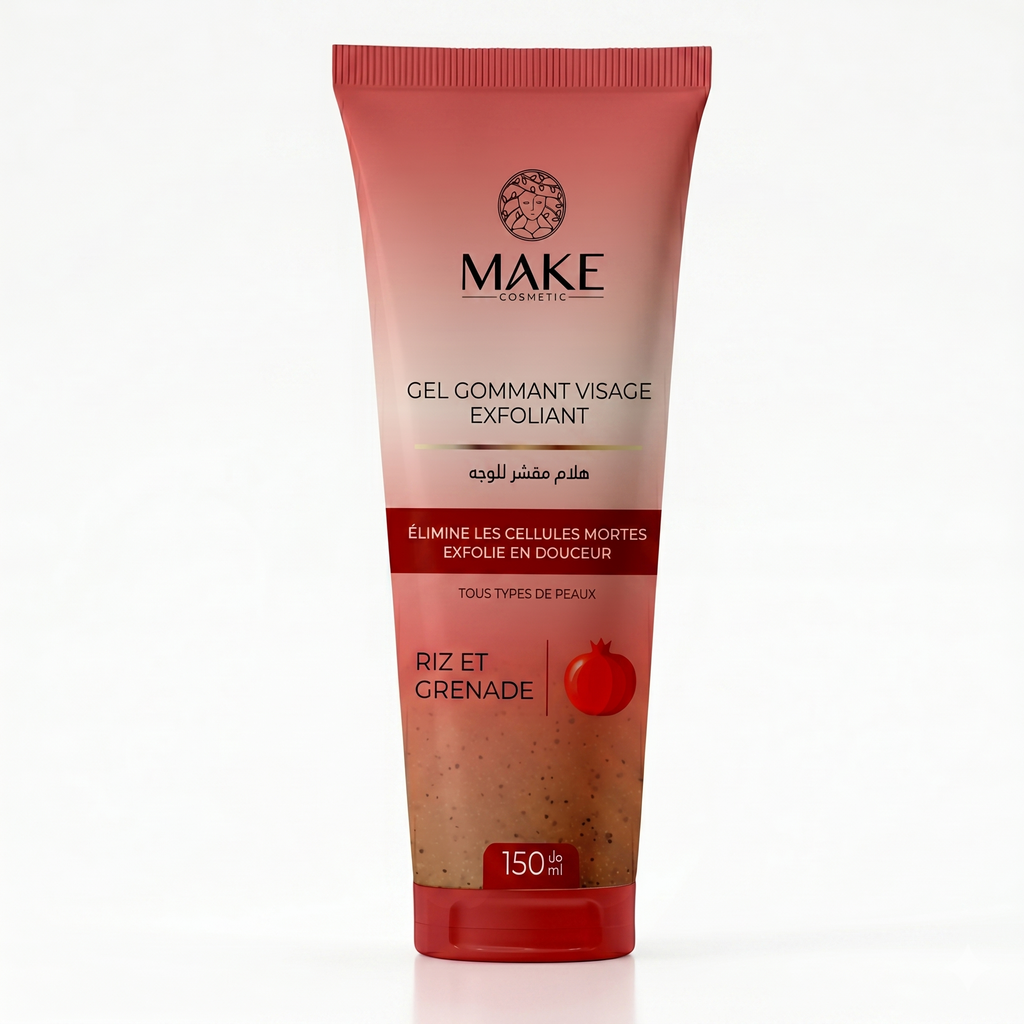 Gel Gommant Visage Exfoliant / Riz et Grenade