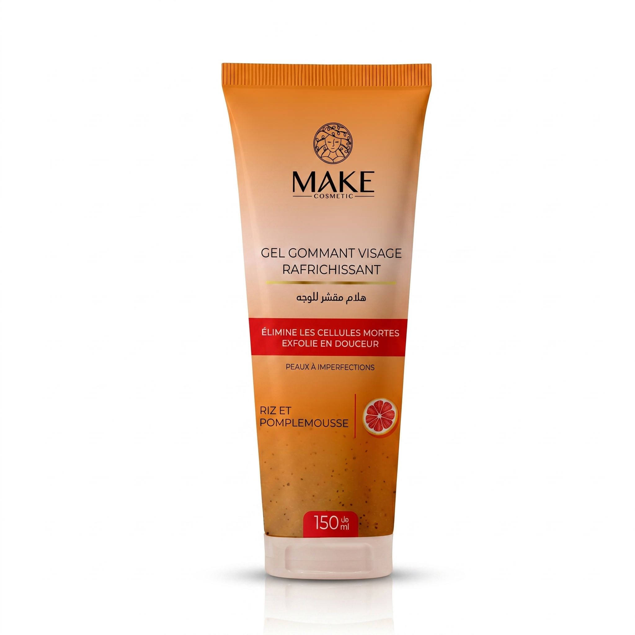 Gel Gommant Visage Rafraîchissant / Riz et Pamplemousse