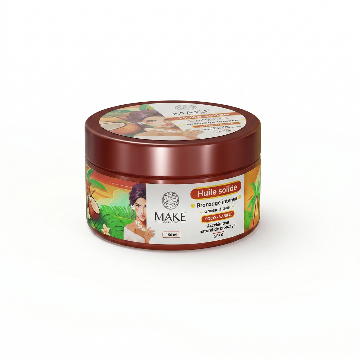 Huile Solide Bronzage Intense / Coco-Vanille SPF 0