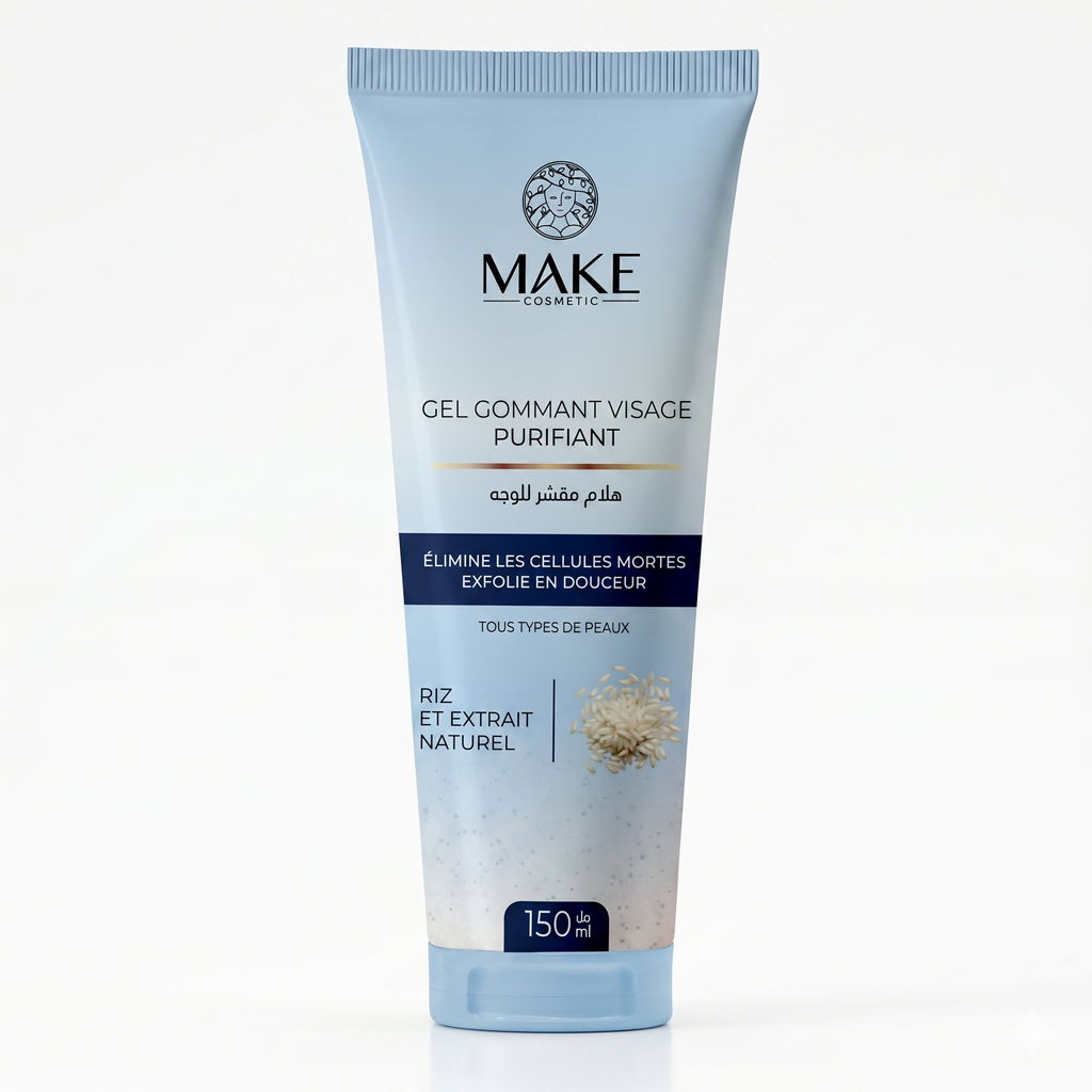 Gel Gommant Visage Purifiant / Riz et Extrait Naturel
