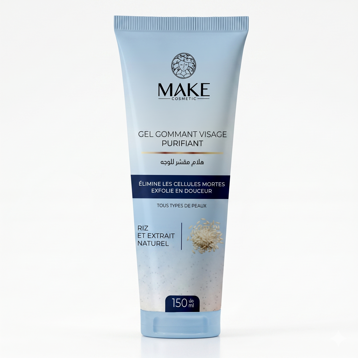 Gel Gommant Visage Purifiant / Riz et Extrait Naturel