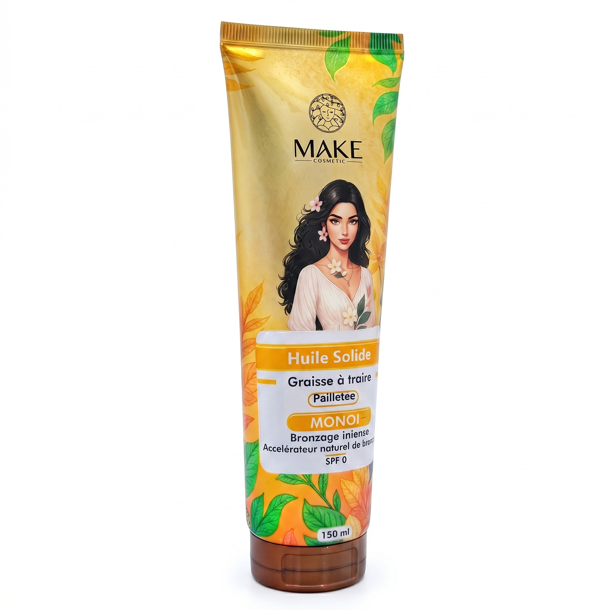 Huile Solide Pailletée Bronzage Intense / Monoï SPF 0