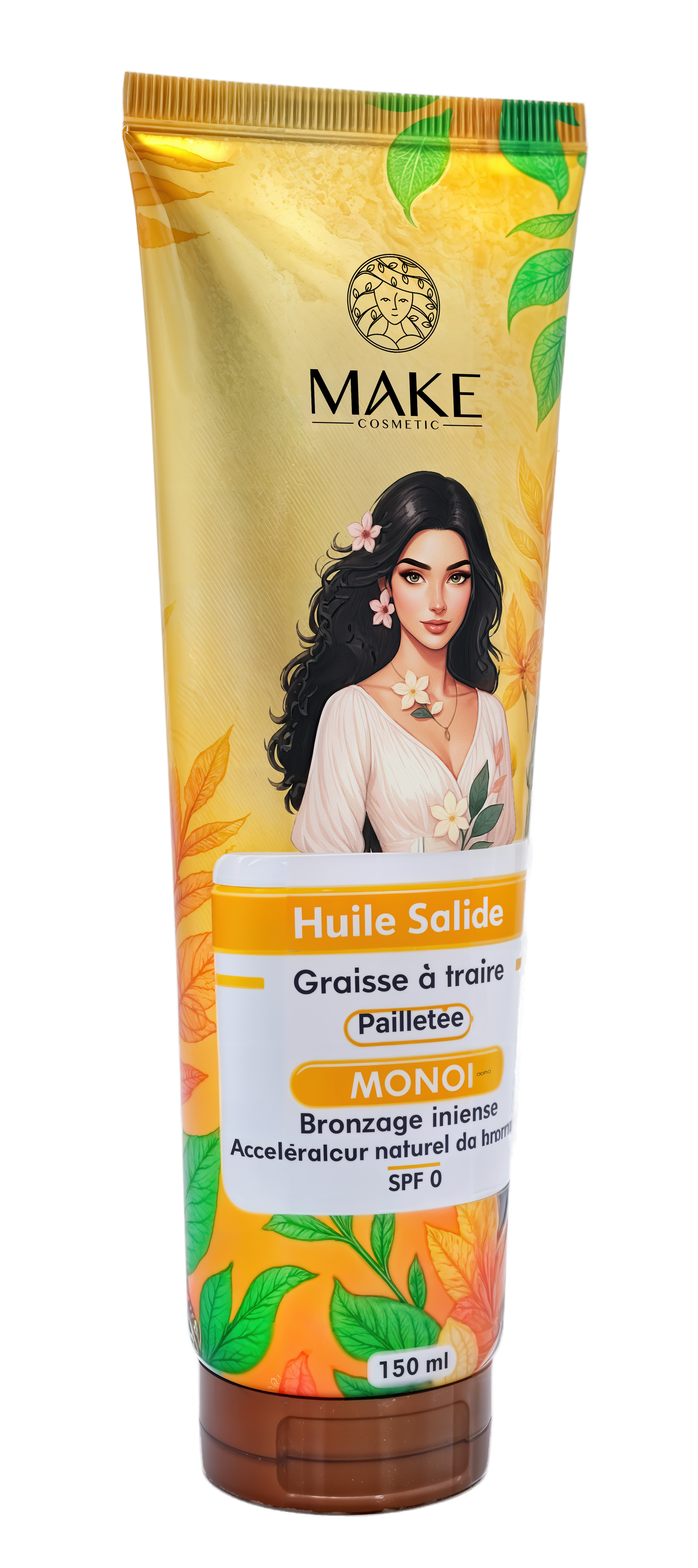 Graisse à Traire Pailletée Bronzage Intense / Monoï SPF 0