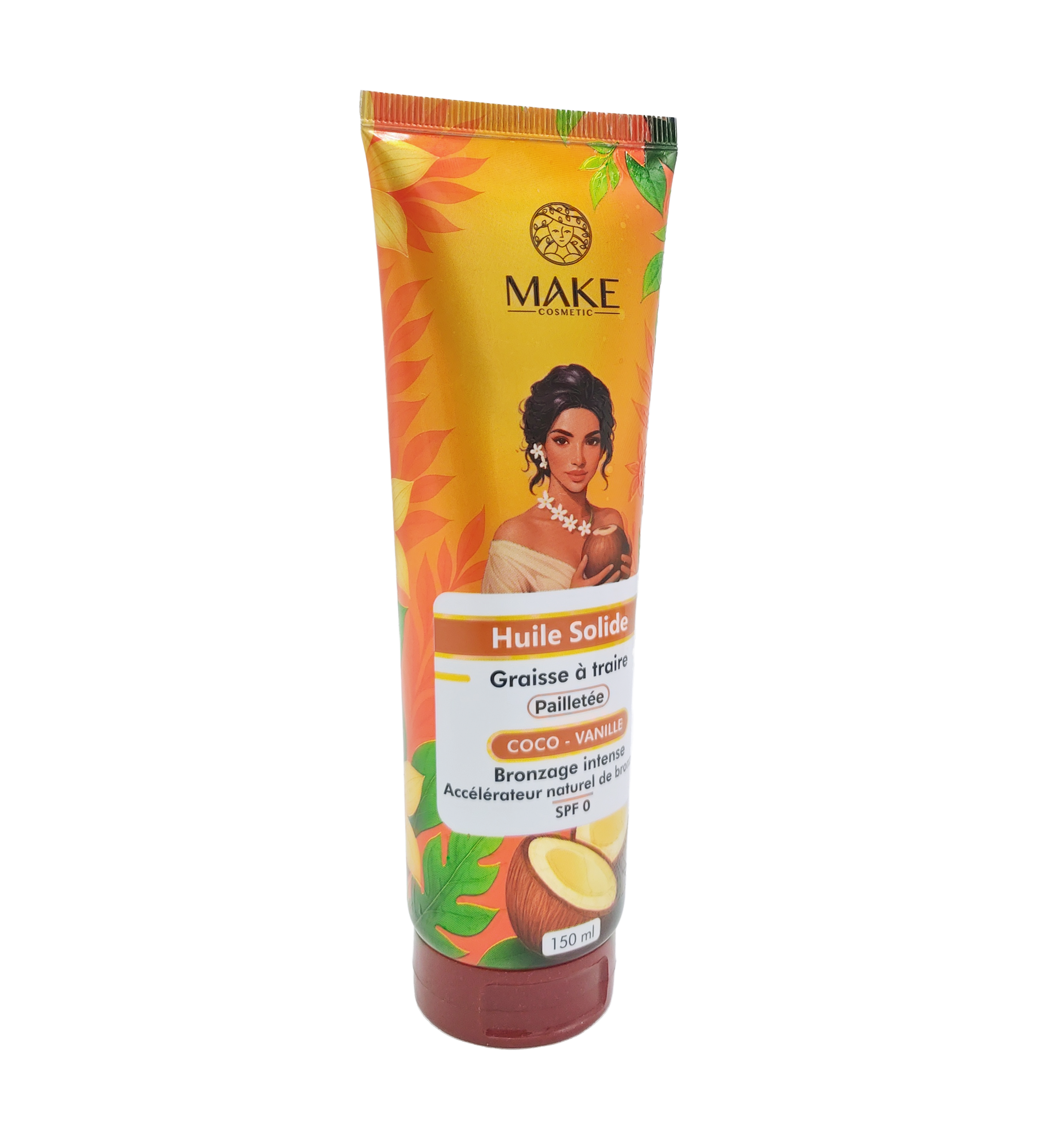 Graisse à Traire Pailletée Bronzage Intense / Coco-Vanille SPF 0