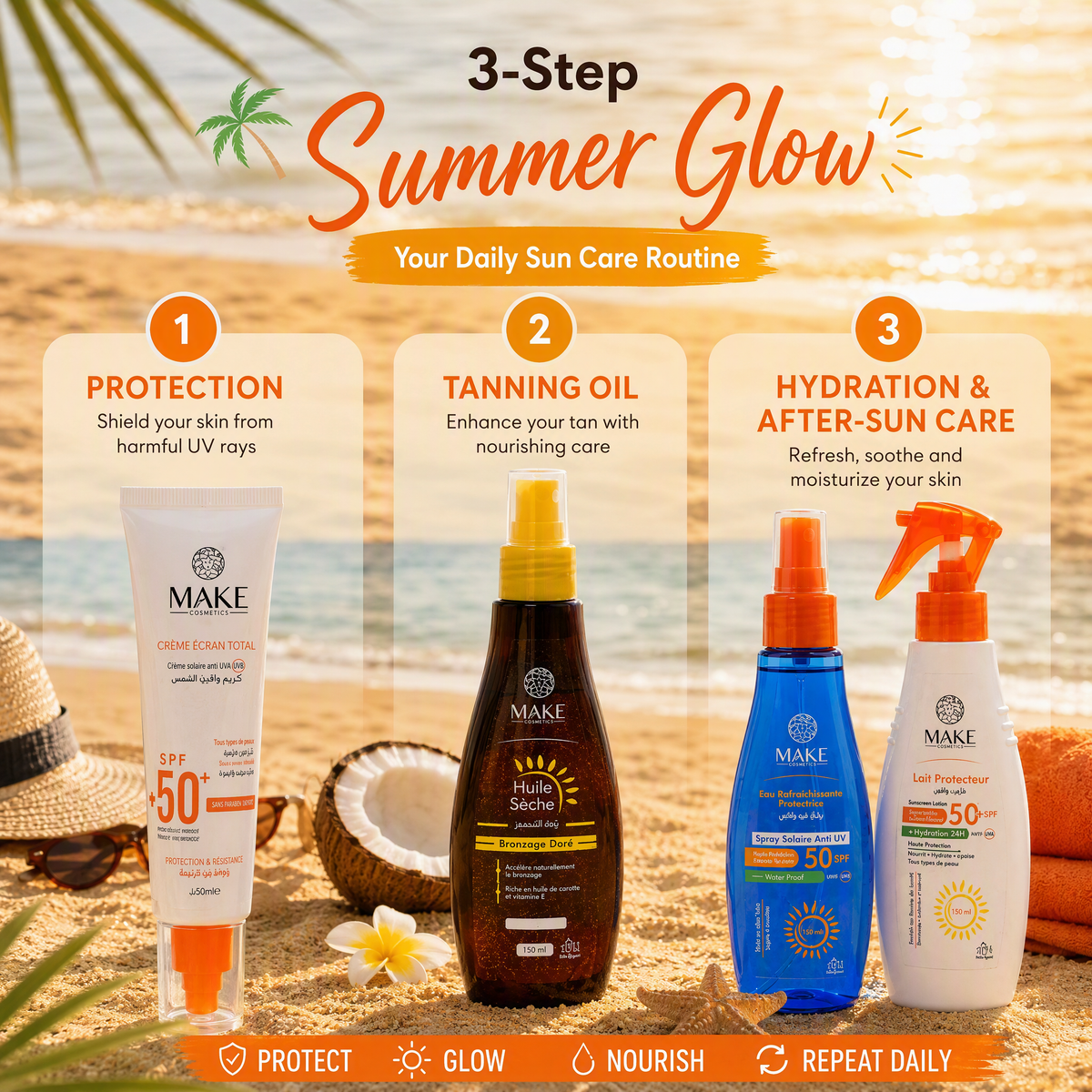 Pack Summer Glow — 5 Essentiels Solaires