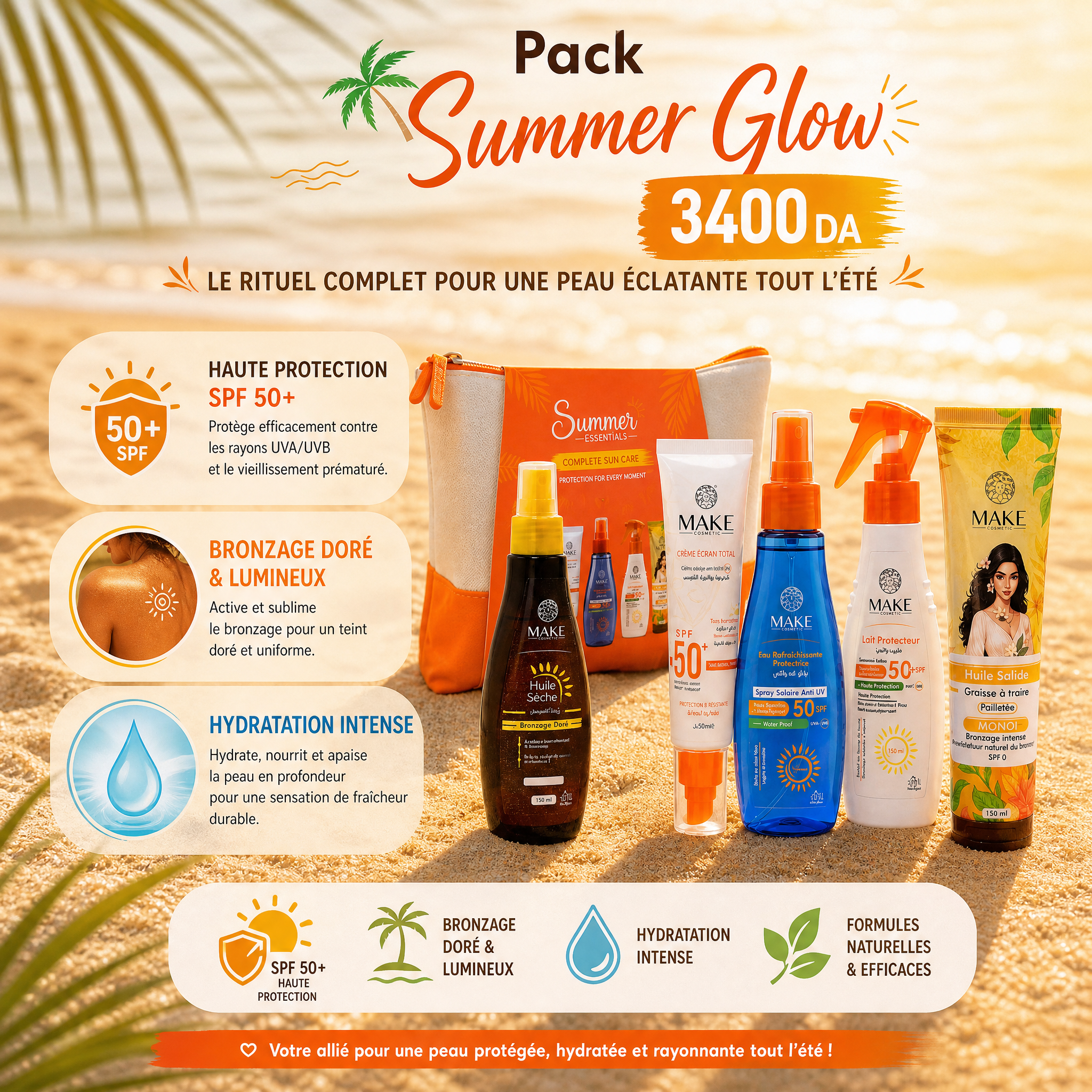 Pack Summer Glow — 5 Essentiels Solaires