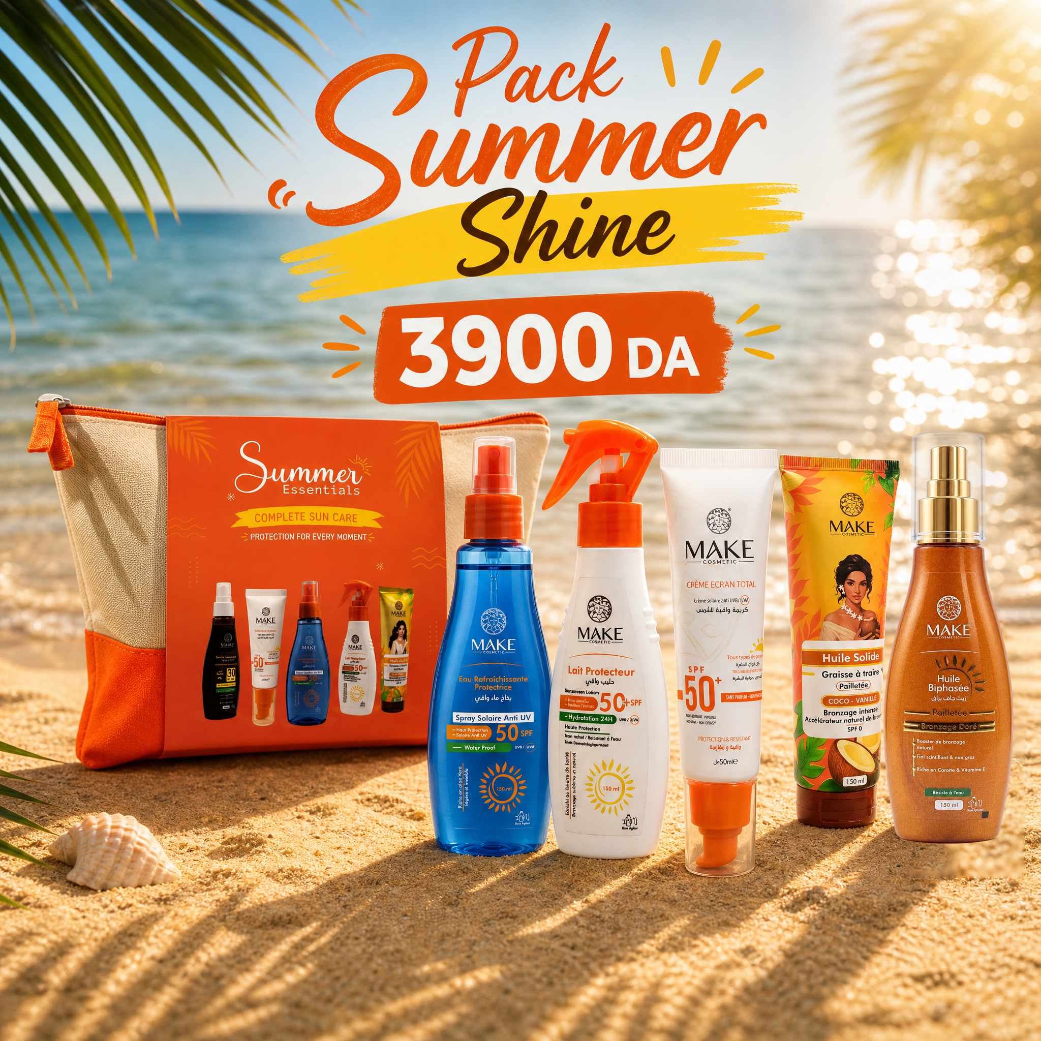 Pack Summer Shine — 5 Essentiels Solaires & Éclat Doré